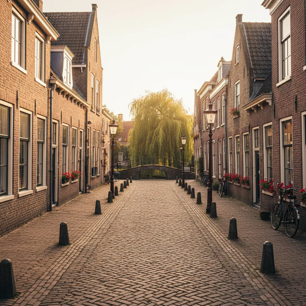 Historische straat in Edam